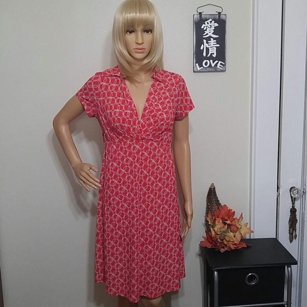 Motherhood Maternity retro print dress size small